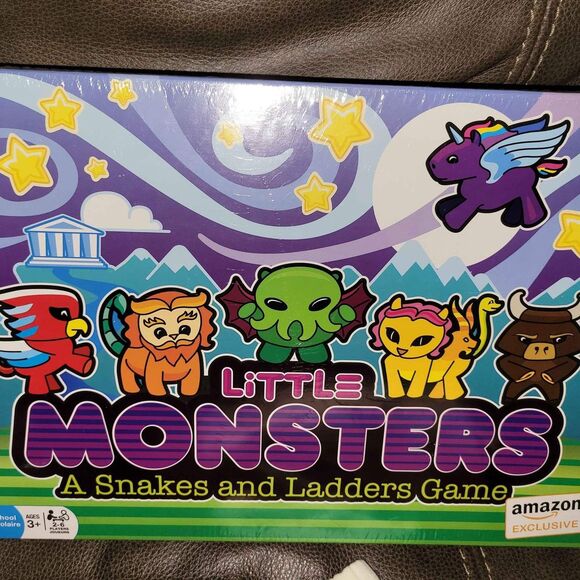 Little Monsters snakes and ladders (like chutes & ladders) game AMAZON EXCLUSIVE - Picture 1 of 2